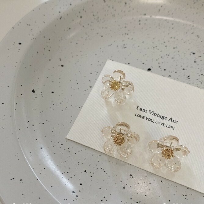 透明感花朵小抓夾（單支）