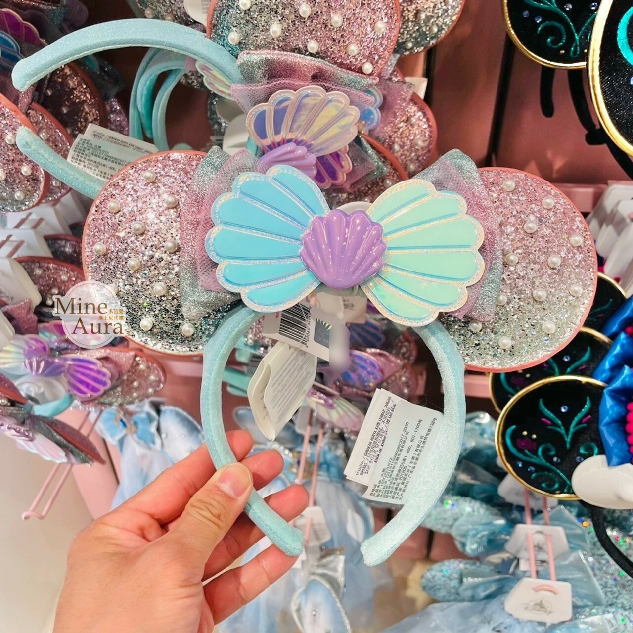 米奇 Mickey 立體造型 貝殼 髮圈 髮箍 小美人魚 The Little Mermaid -上海迪士尼樂園