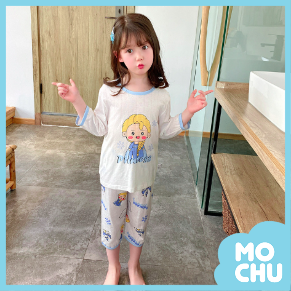 城堡公主竹纖維七分袖家居服