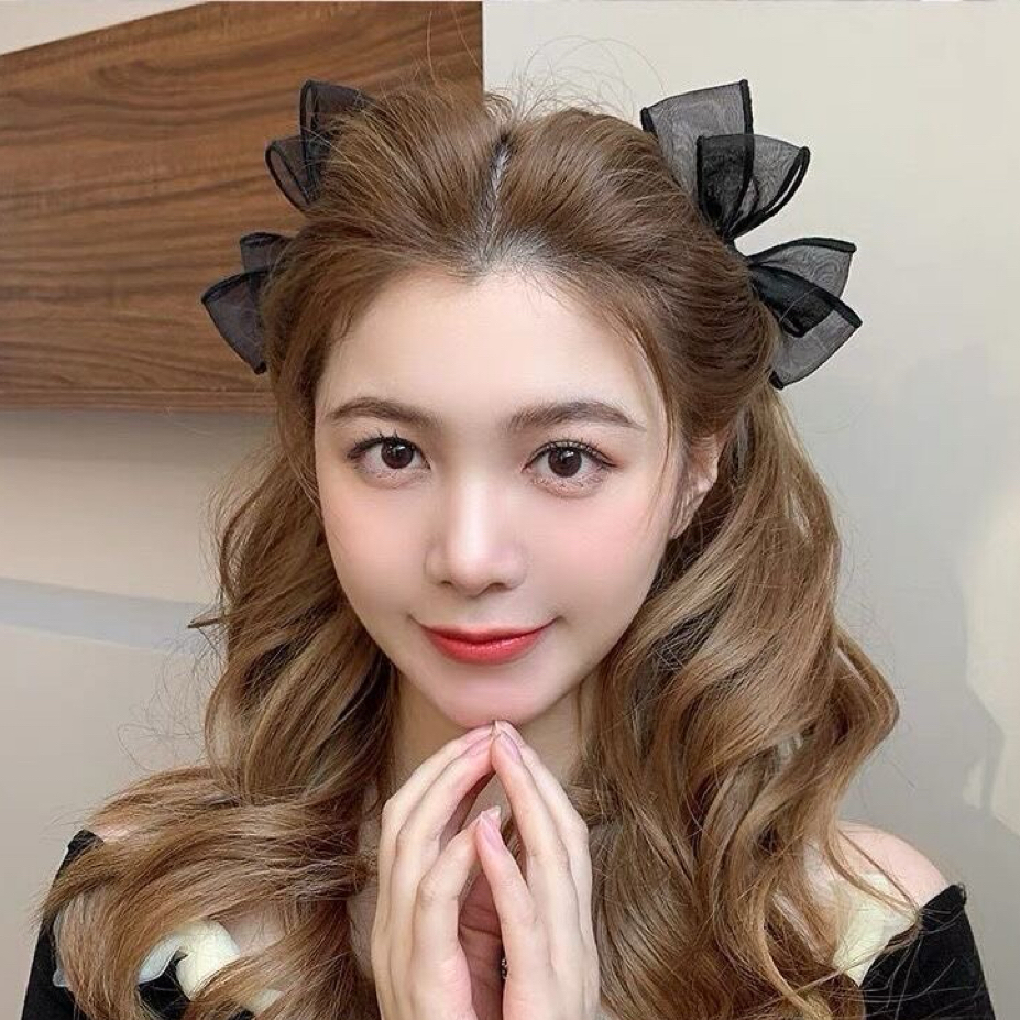 網紗蝴蝶結對夾（一組）