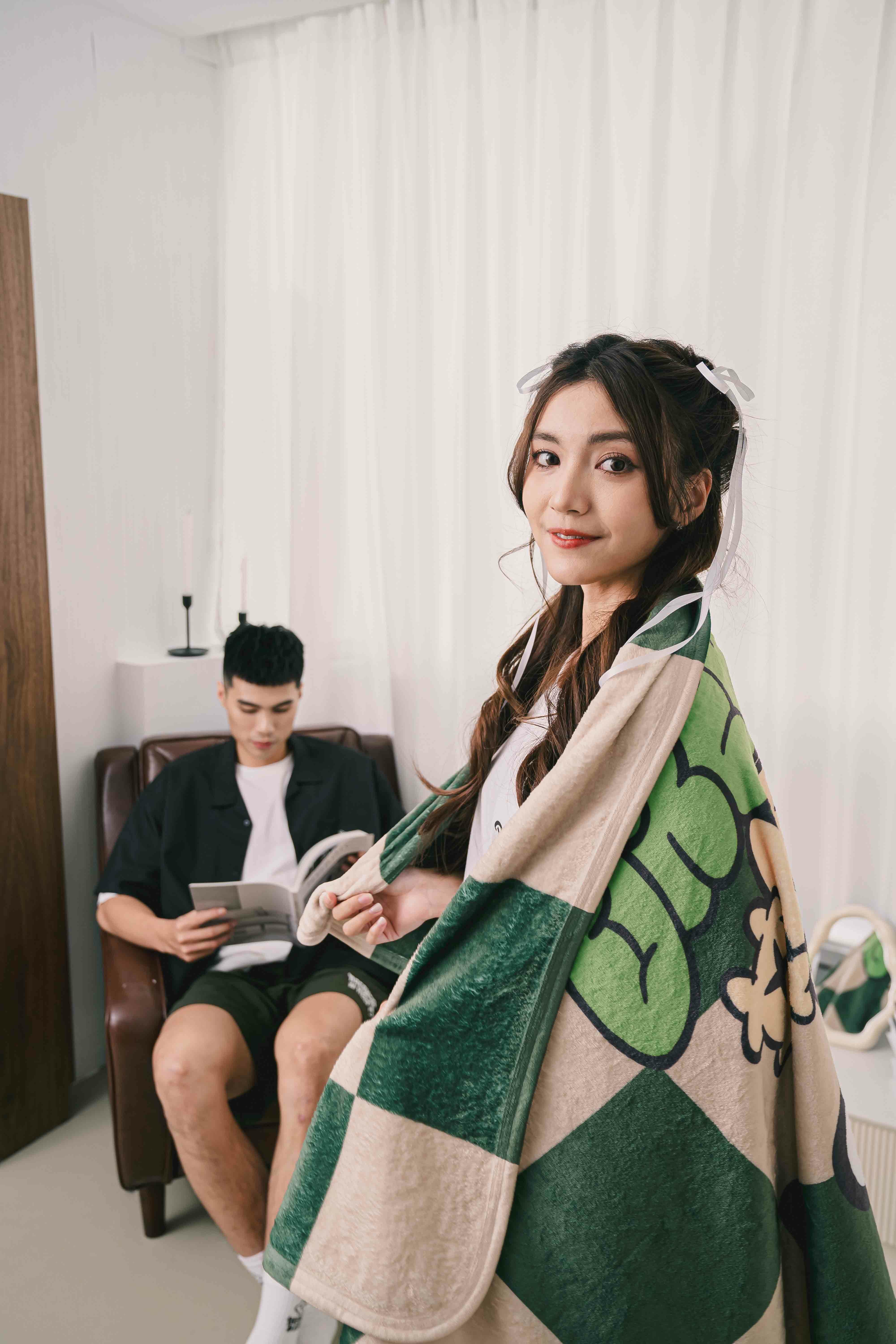 [西門實體門市現貨]#KEEP x DREAMERS 聯名款 BLANKET 小雲毯 格紋 夢想家 雲朵人 毛毯 毯子【KS212】