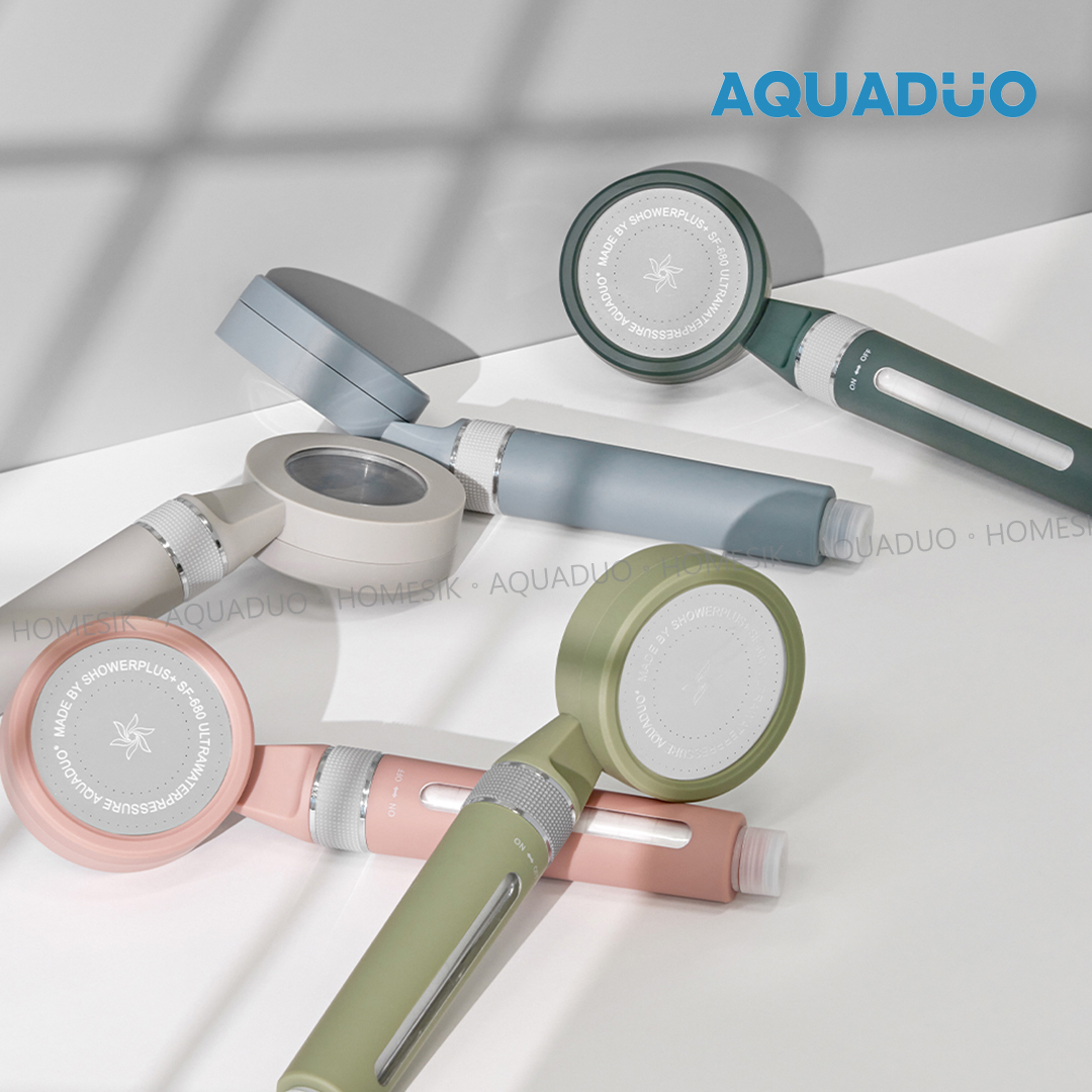 高級花系加寬版開/關 深綠 除氯增壓沐浴過濾花灑頭 (連濾芯) SF-680-DGR