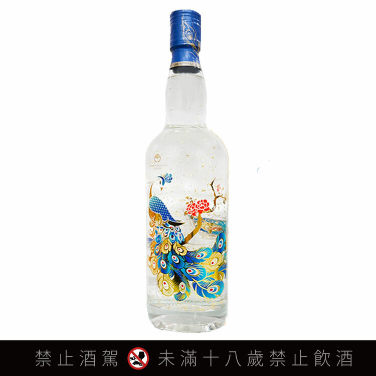 【未開封】金燦迎春 金門高粱酒　白酒 金門高粱燦耀金春金箔酒(金雀版)
