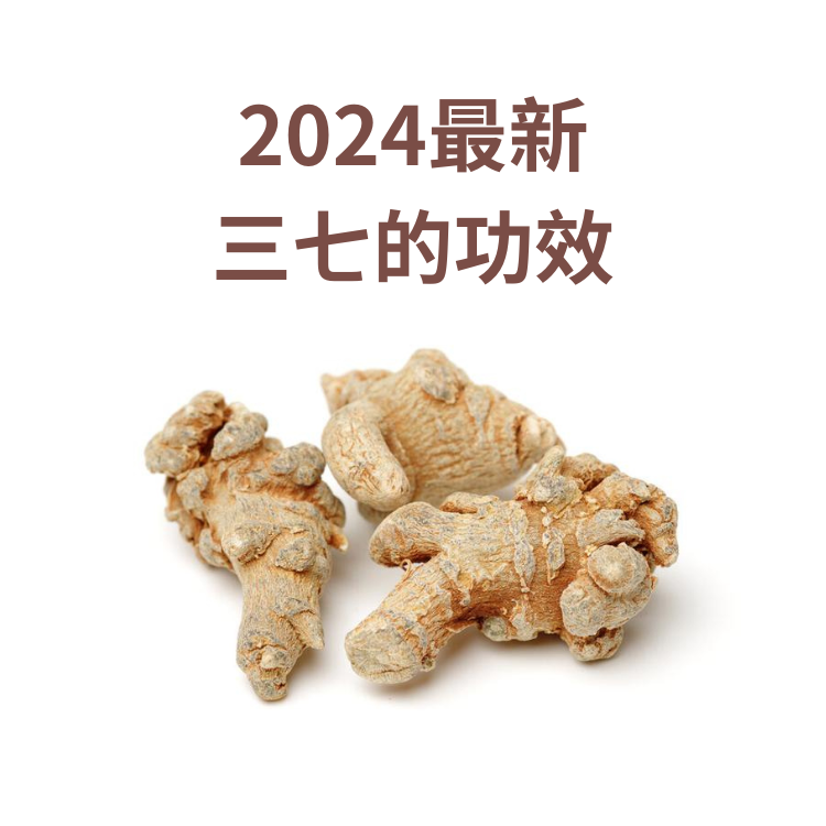 2024最新三七的功效