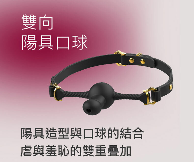 雙向陽具口球