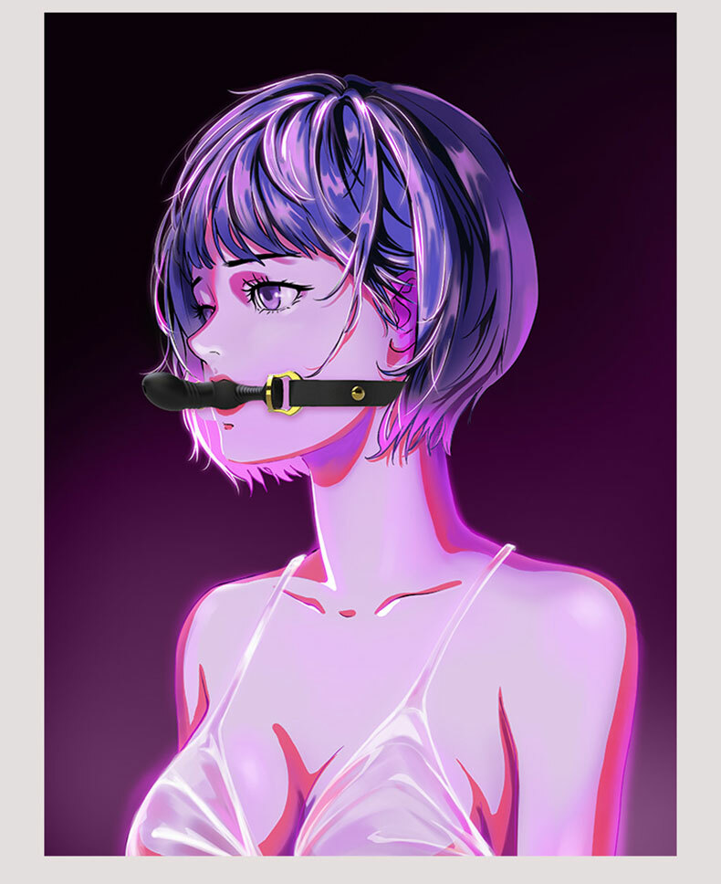 雙向陽具口球