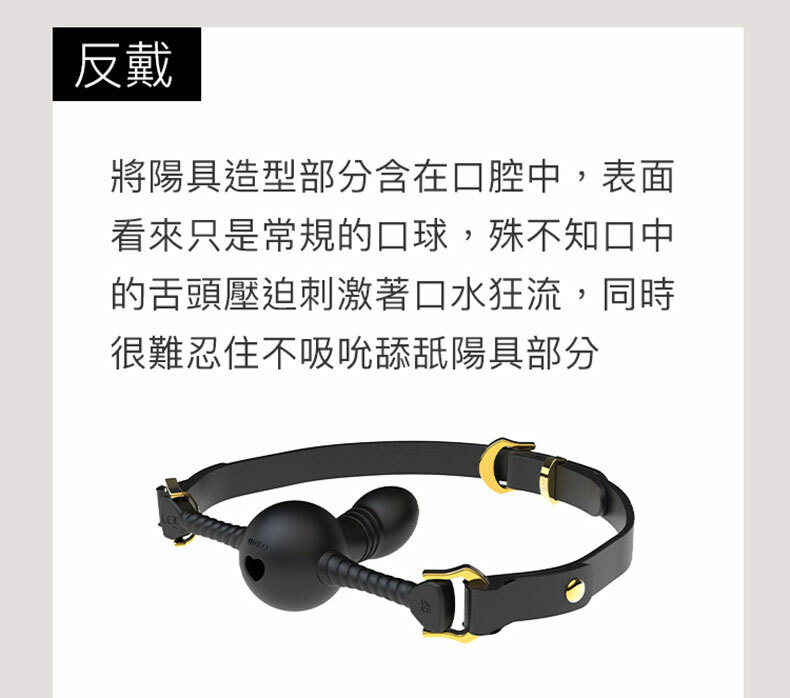 雙向陽具口球