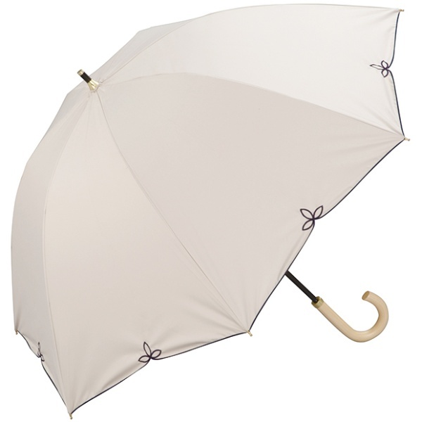 特價清貨|Wpc. -日式刺綉 Parasol 遮光遮熱防UV長摺傘 (米黃色) (81-16560-101)  (特價貨品, 不設退換)