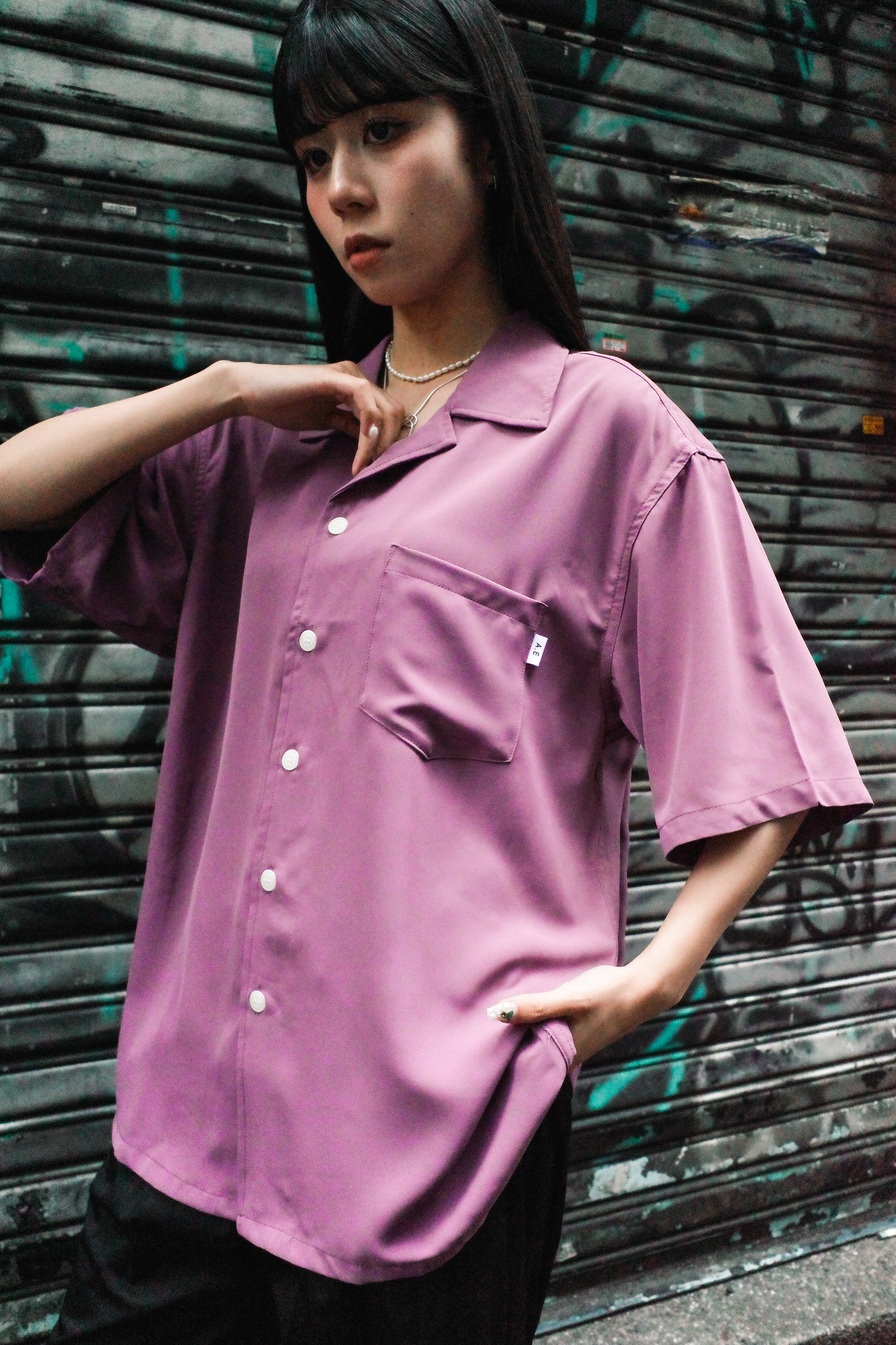 『Always_Good』復古 垂墜感 絲滑 古巴領 短袖襯衫