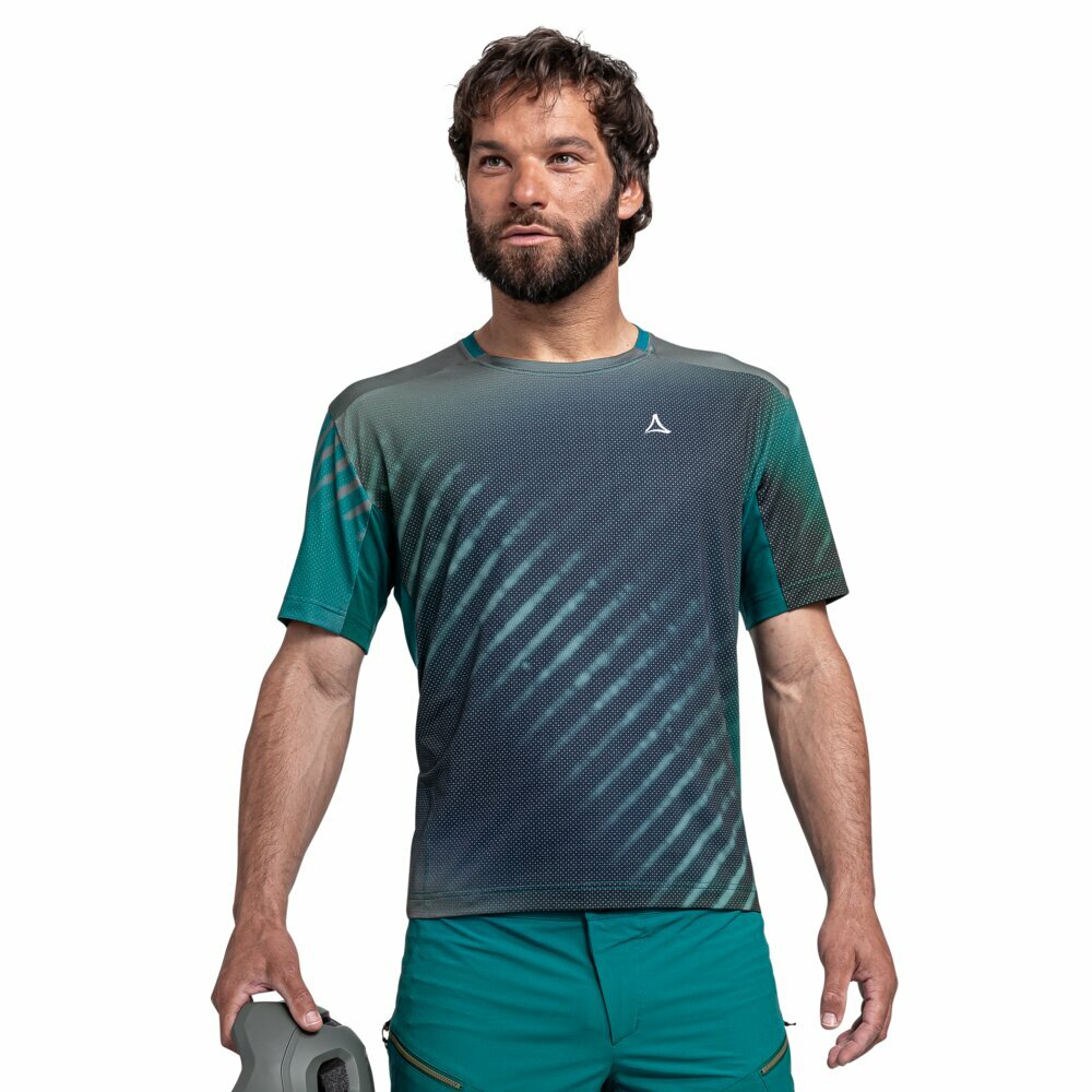 【Schoffel】男快乾彈性短袖上衣 / 24SL50-23687-[湖水綠、炫彩灰]