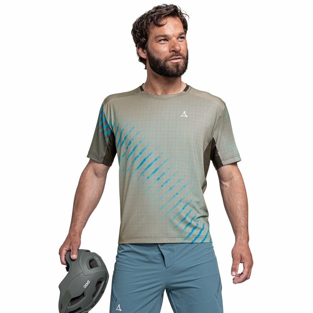 【Schoffel】男快乾彈性短袖上衣 / 24SL50-23687-[湖水綠、炫彩灰]