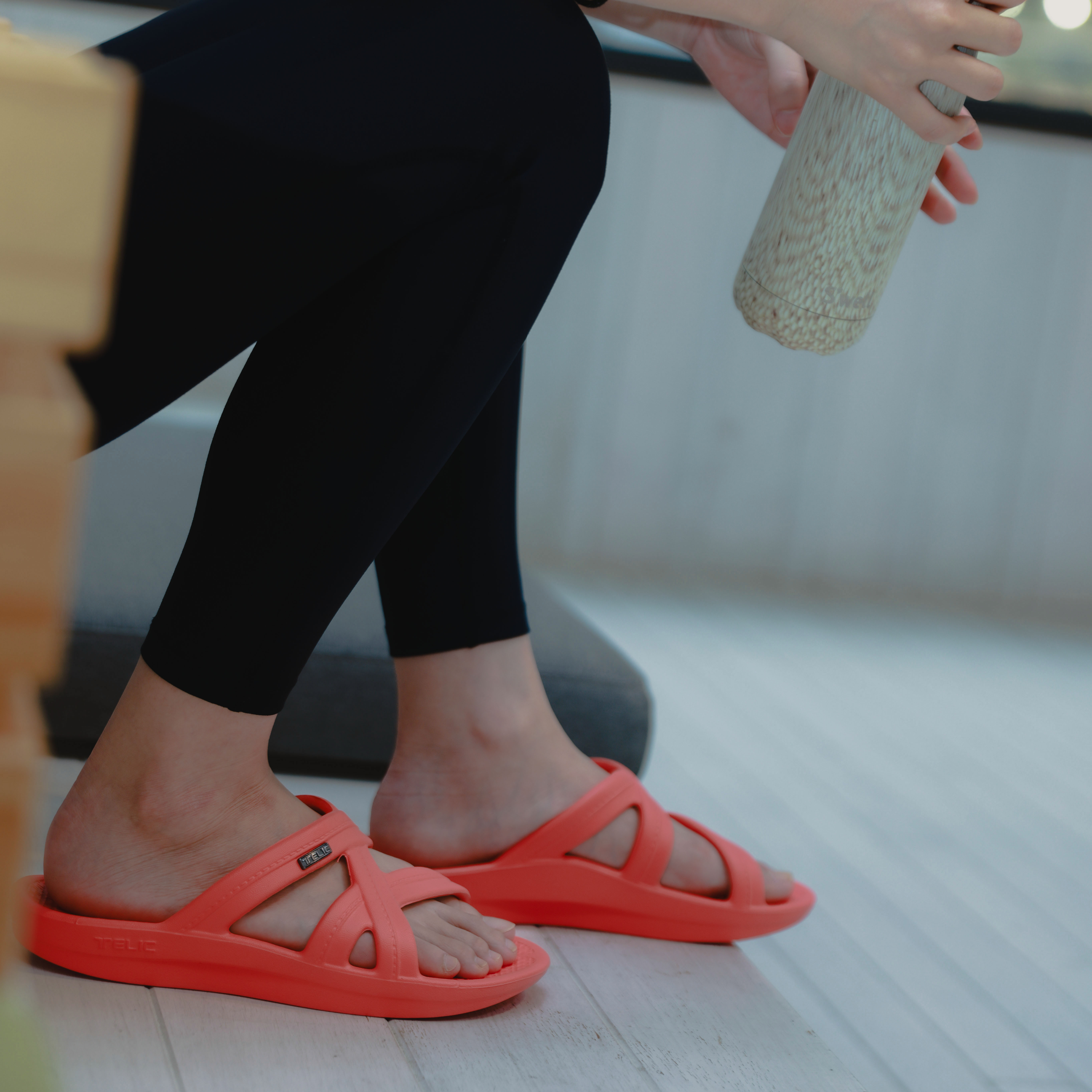 Telic - SiliComfy® 美國減壓彈力拖 - Mallory 優雅羅馬拖