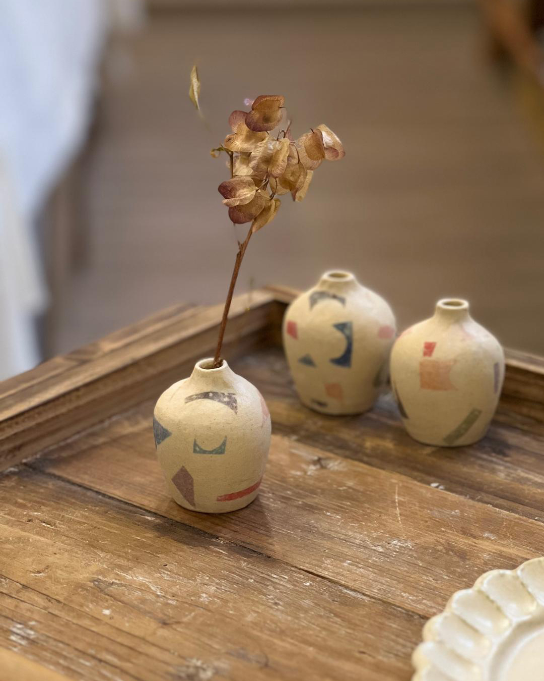 手工陶器 幾何小花器｜陶房CONEL