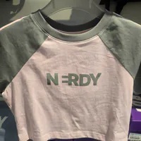 [S] NERDY W'S NY CROPPED S/S T-SHIRT,PINK, PNEU24ST240904 [FINAL SALE] (SN436)