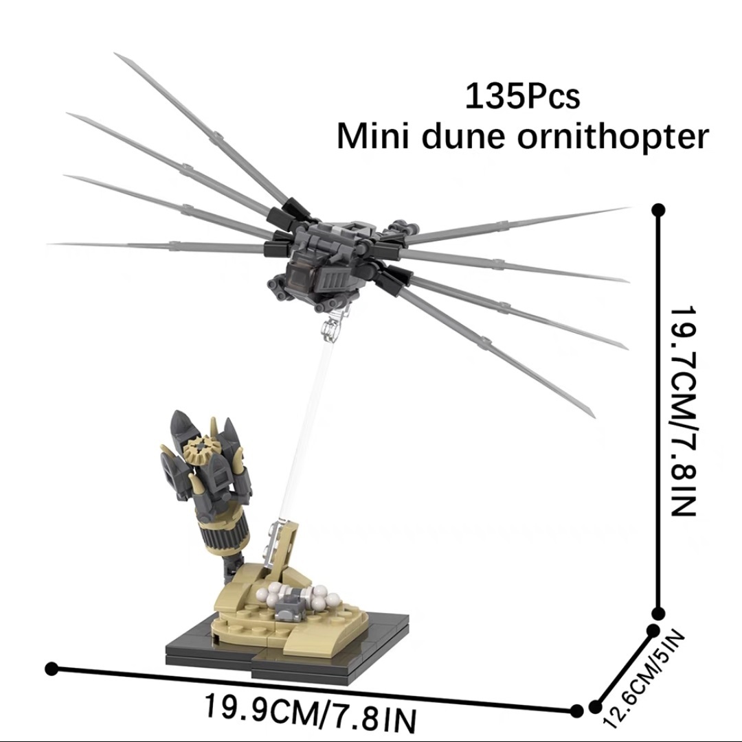 MOC Mini Dune Ornithopter Minifigs fit Lego MOC1463