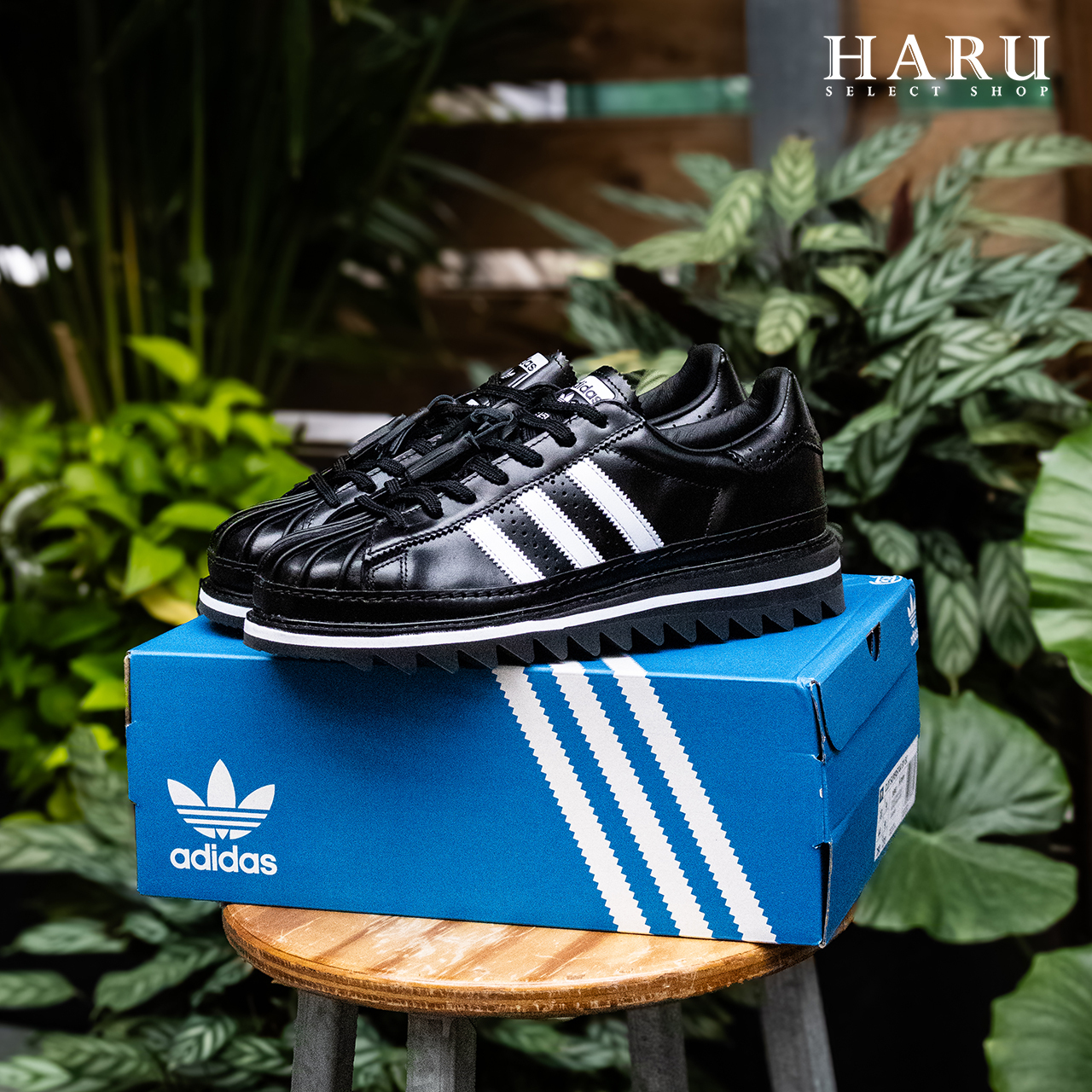 Clot x adidas originals superstar "Black"  黑白 陳冠希 聯名 流蘇 牛津鞋 貝殼頭 男女同款 復古休閒鞋 IH5953