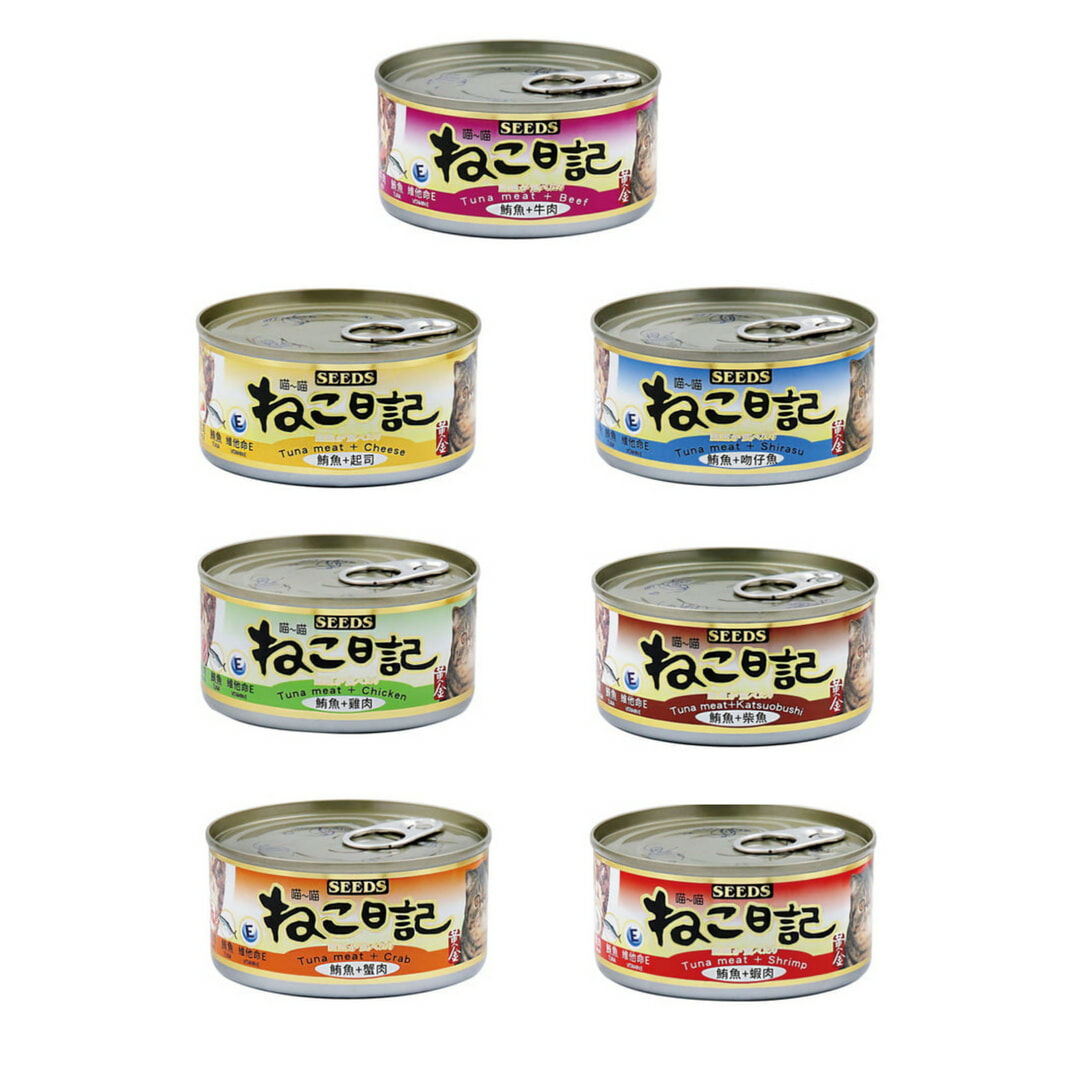 SEEDS 惜時 黃金喵喵日記營養綜合餐罐 (貓副食罐頭)170g
