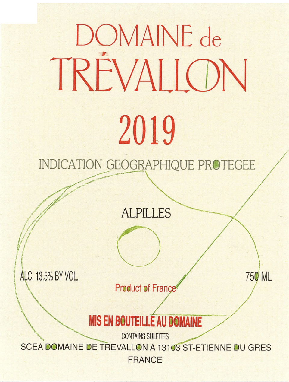 Domaine de Trevallon Rouge 2019