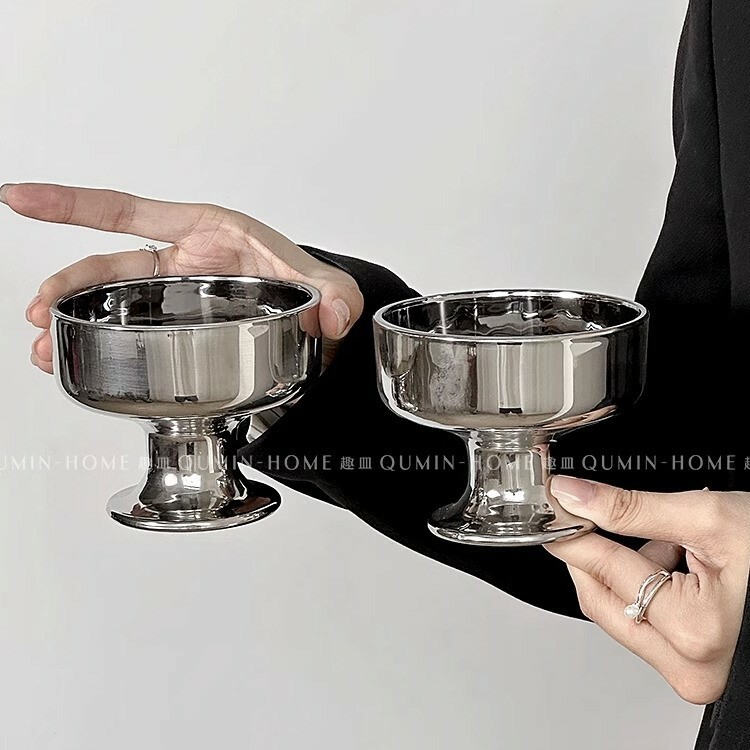 《4064》設計感復古高腳幕斯甜點杯200ML