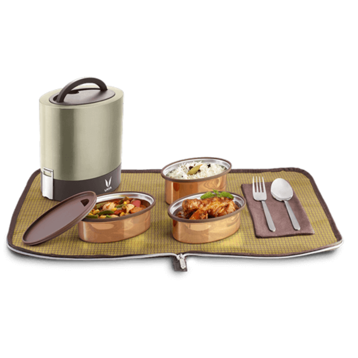 Vaya BagMat Lunch Bag Transforms into a Tablemat!