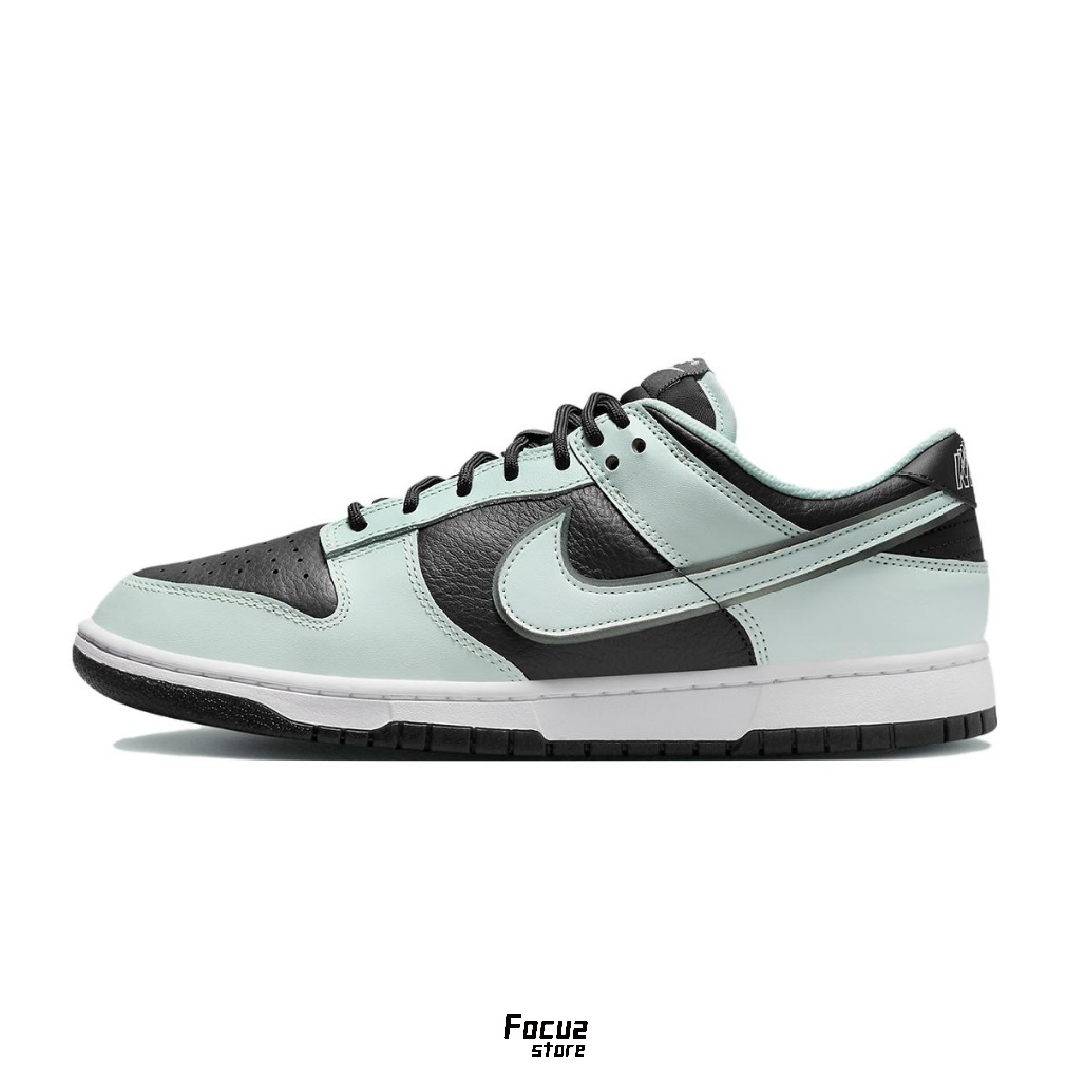 【Focus Store】現貨秒發 Nike Dunk Low Premium 'Barely Green' 湖水綠 黑皮革 FZ1670-001