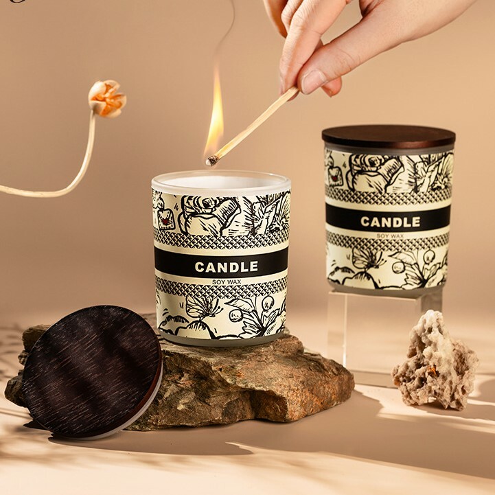 《4066》BYME百秘國風插畫香薰送禮蠟燭 140g