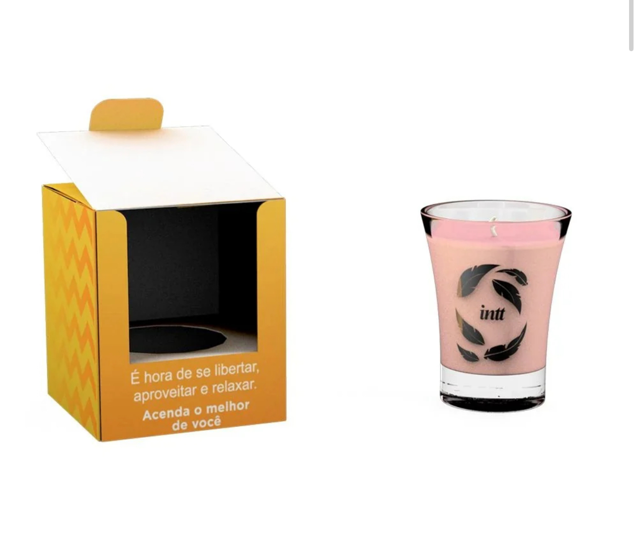 巴西Intt - Vela Beijável Pêssego 可食用費洛蒙按摩蠟燭 (蜜桃味) 40g