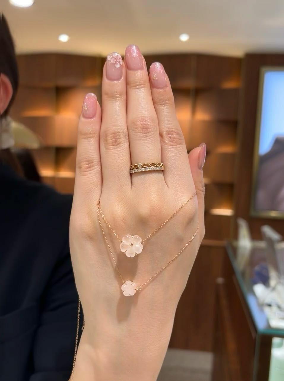 日本限定櫻花頸鏈 -M