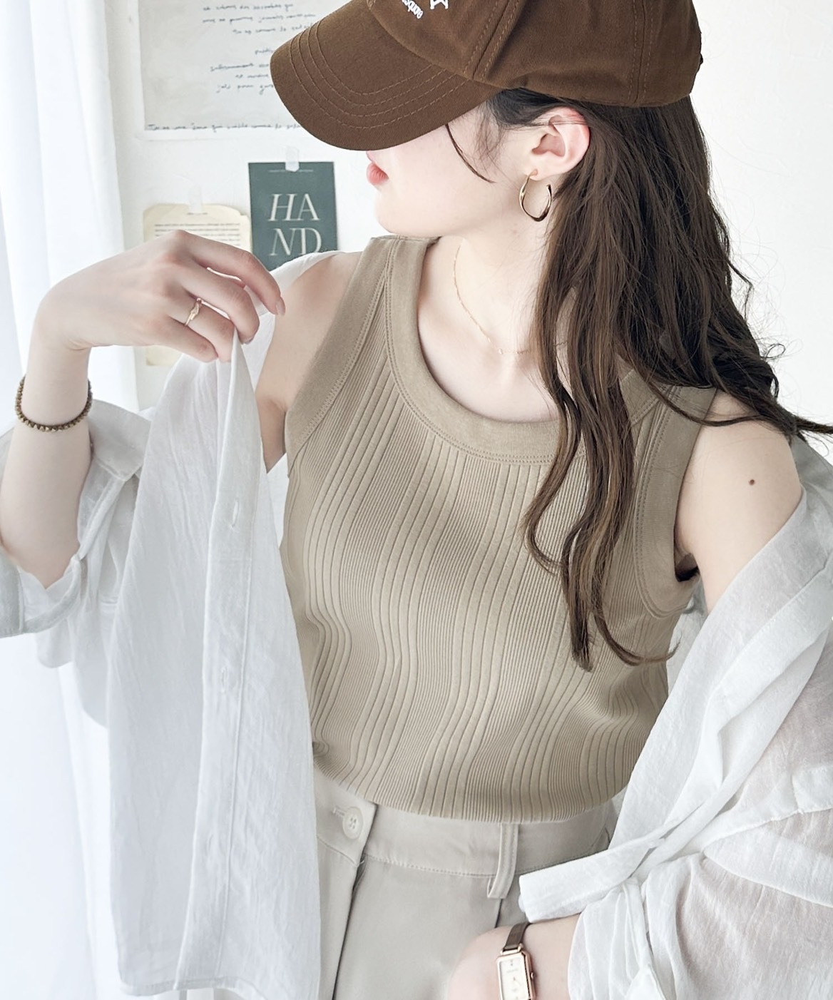 KTQ STORE ‧ Classicalelf 螺紋拚色背心