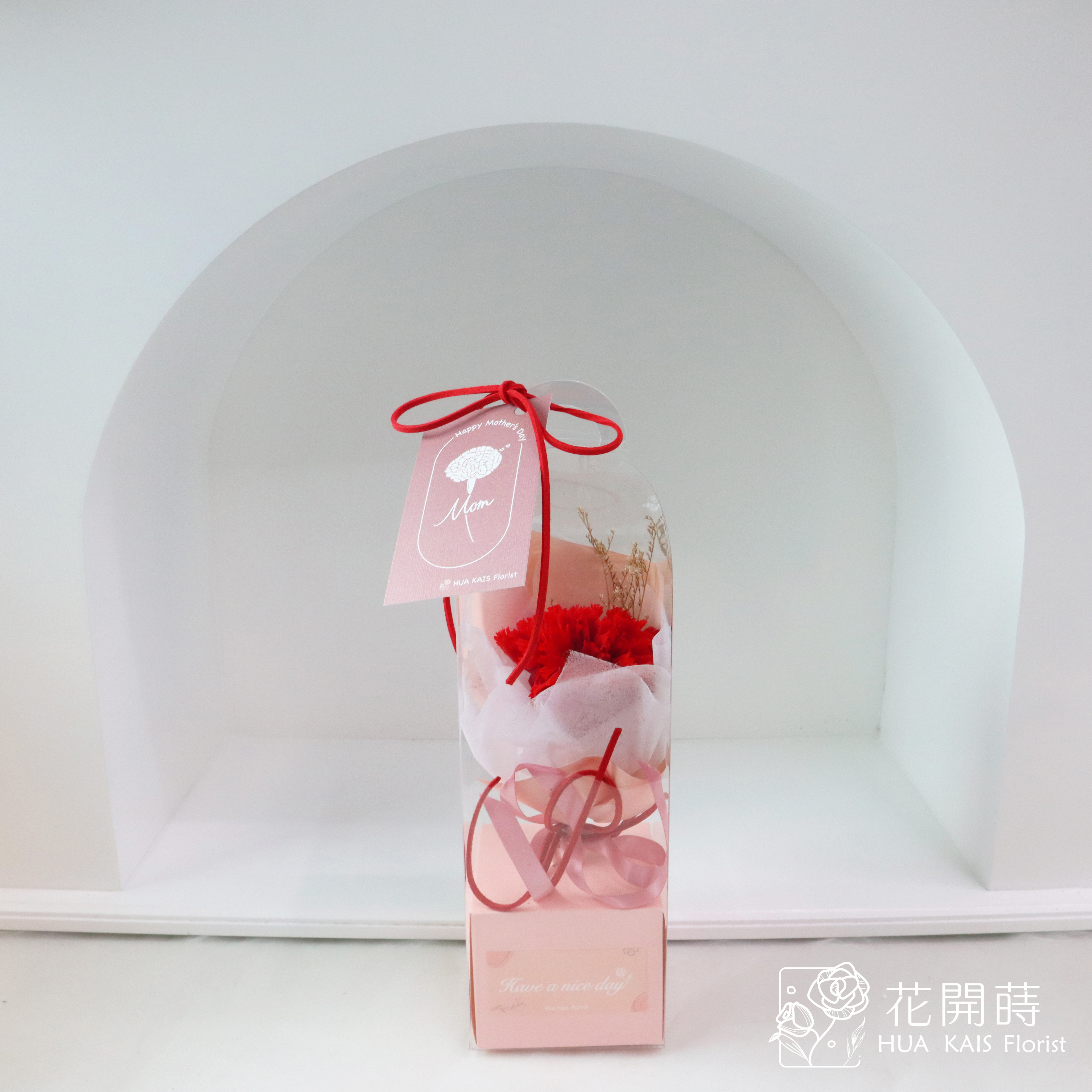 康乃馨小花束|紅色康乃馨|小花束|母親節禮物|永生康乃馨