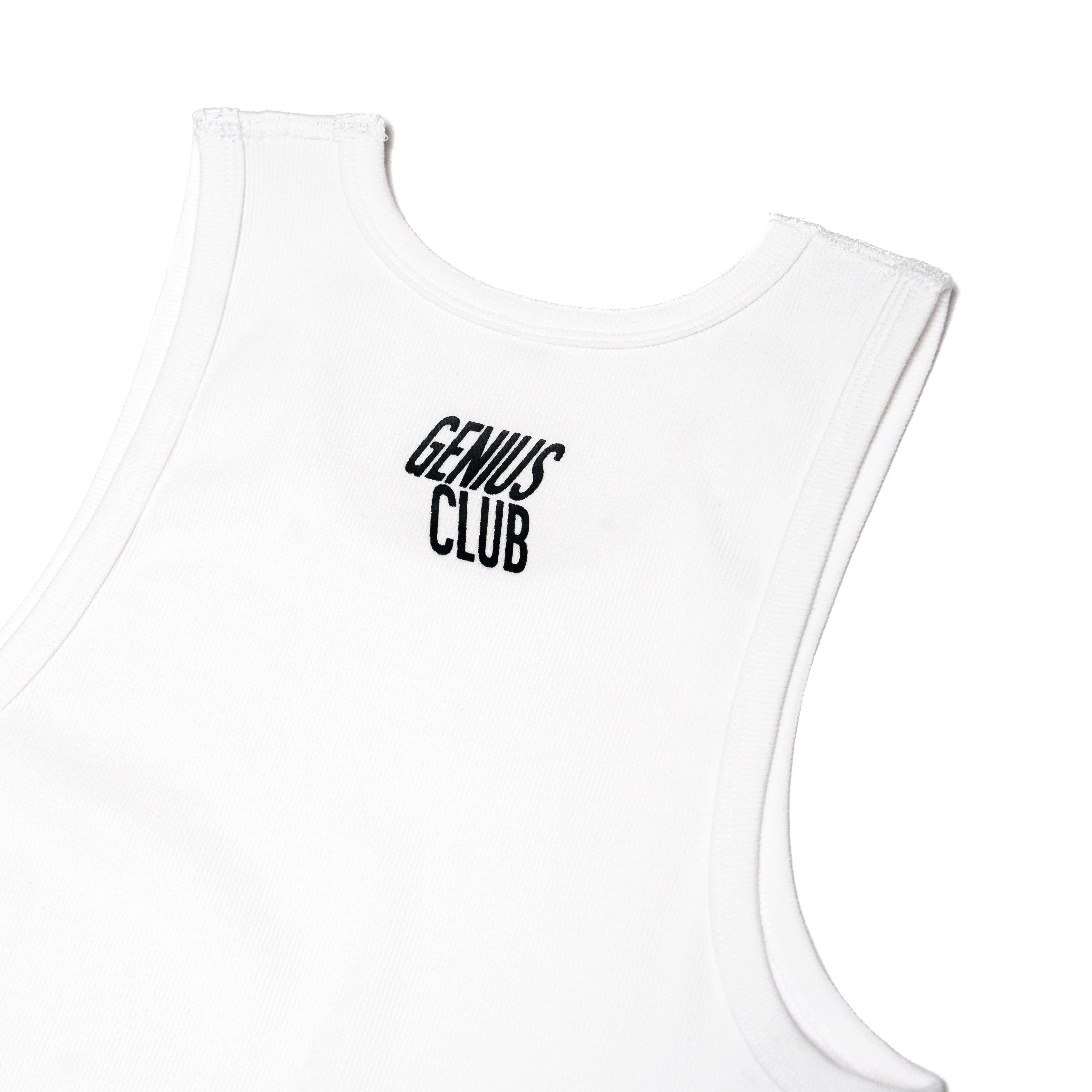 GENIUS CLUB / TAGLESS TANK TOP - WHITE