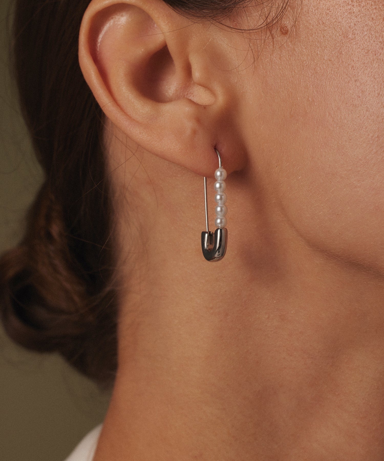 cene 別針珍珠耳針耳環