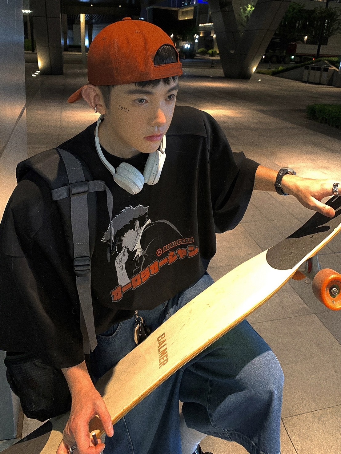 Aurocean 日漫星際牛仔噴墨T恤