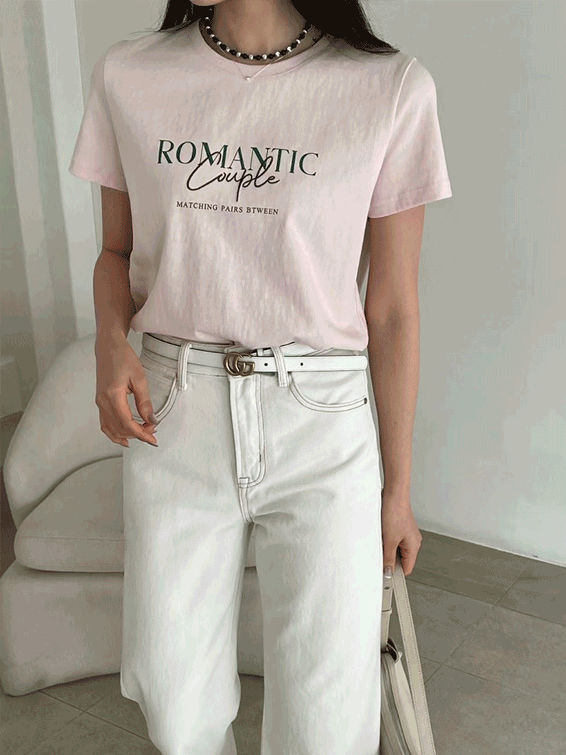 [現貨]Romantic 刺繡文字上衣 [ 2色 ]