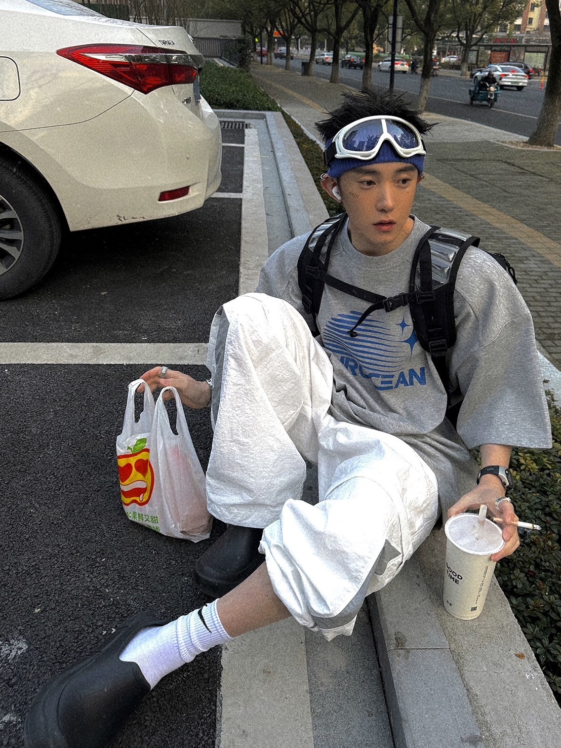 Aurocean 320克重磅油墨印花短袖