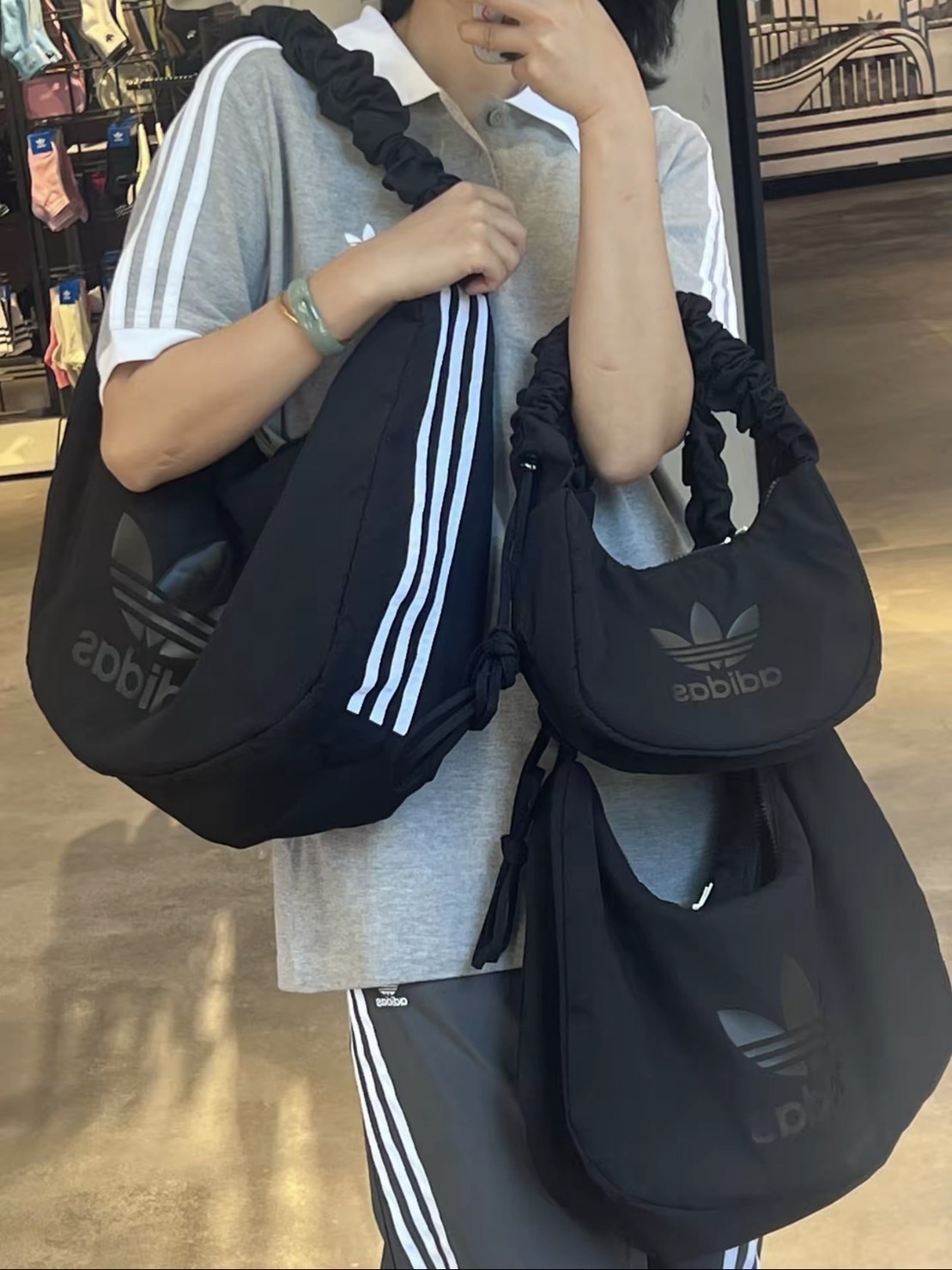 Adidas Originals 三葉草 雲朵包 黑色 三種尺寸 JP0144 JP0145 JP0146