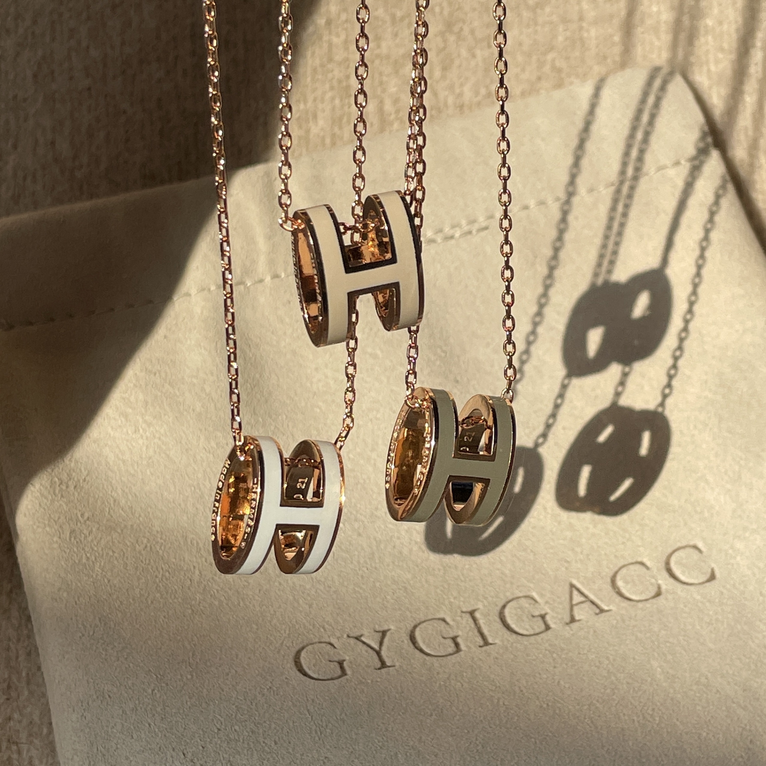 18k H琺瑯高奢鈦鋼大號定製項鍊2.0