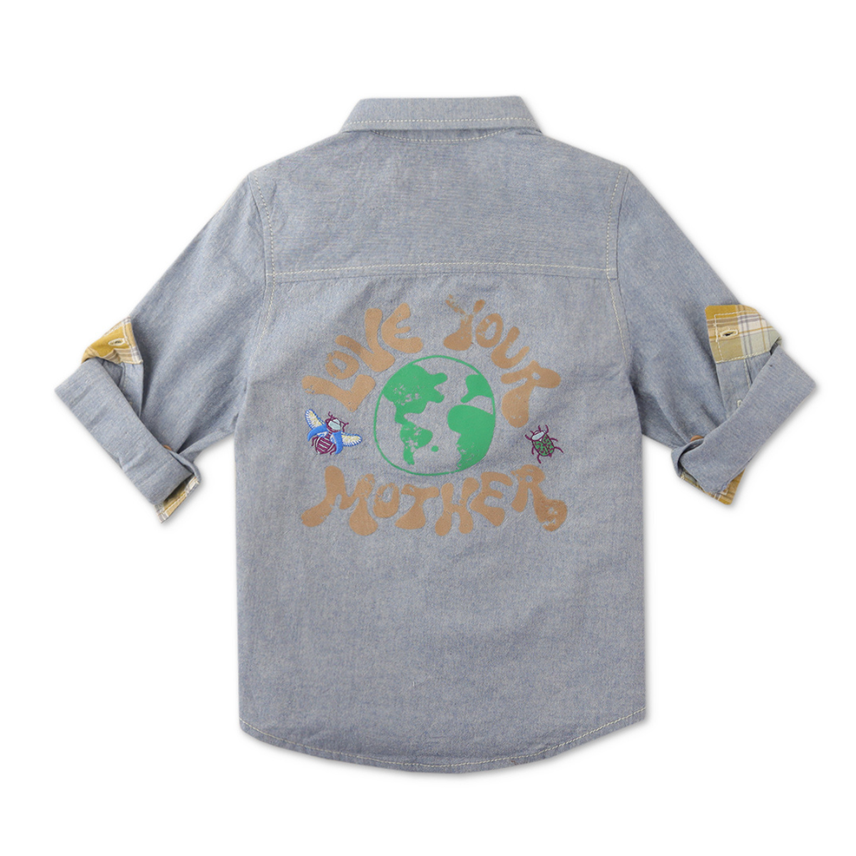 〖 Gingersnaps 〗愛地球牛仔襯衫上衣