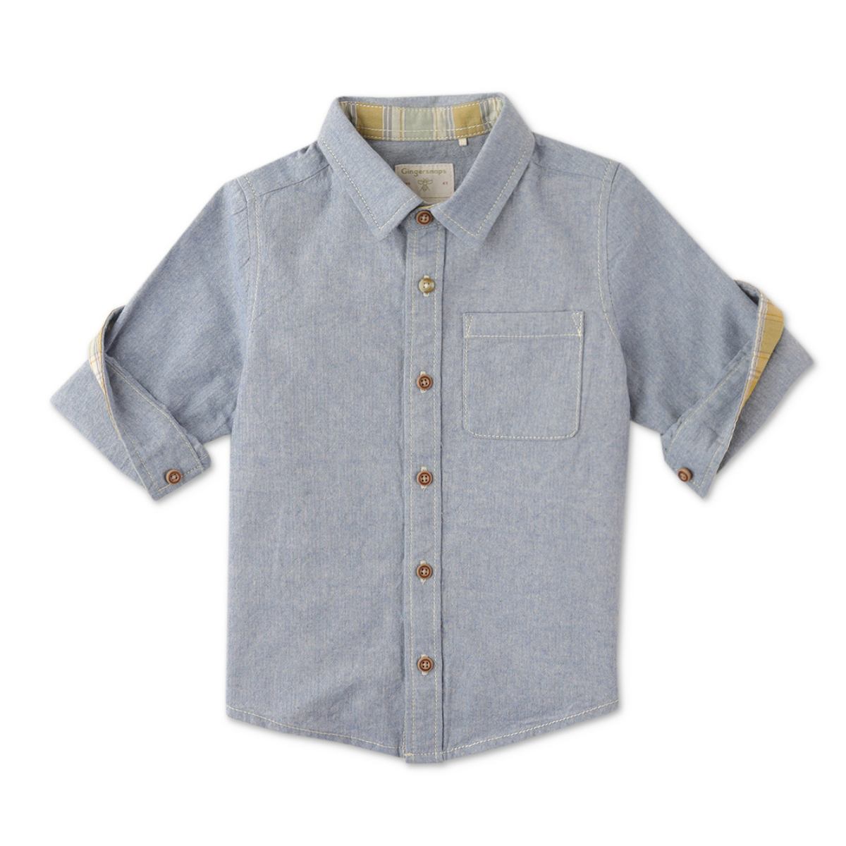 〖 Gingersnaps 〗愛地球牛仔襯衫上衣
