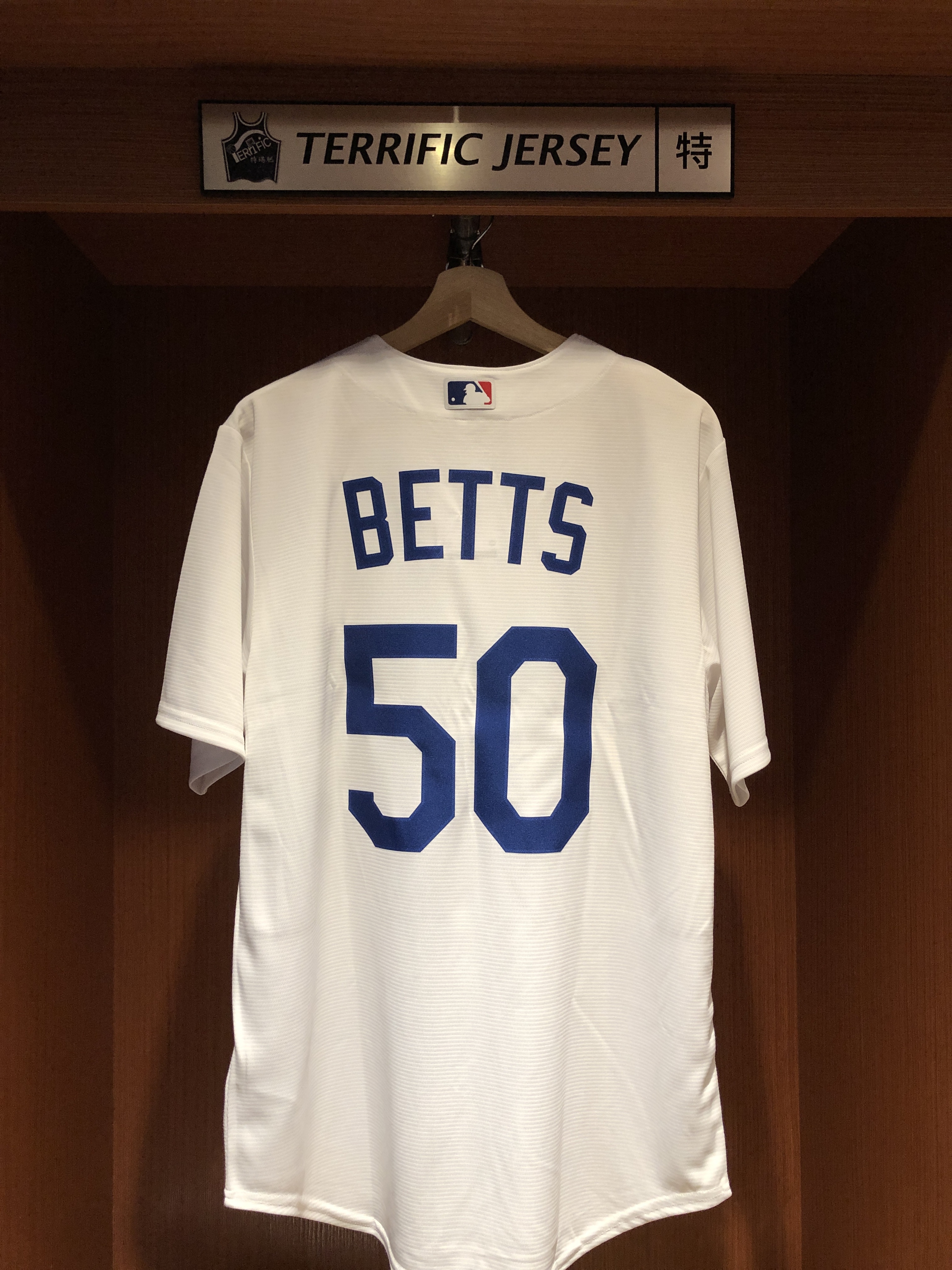 MLB球衣 Mookie Betts 洛杉磯道奇白 Nike Replica Player Name Jersey 球迷版 熱轉印 全新