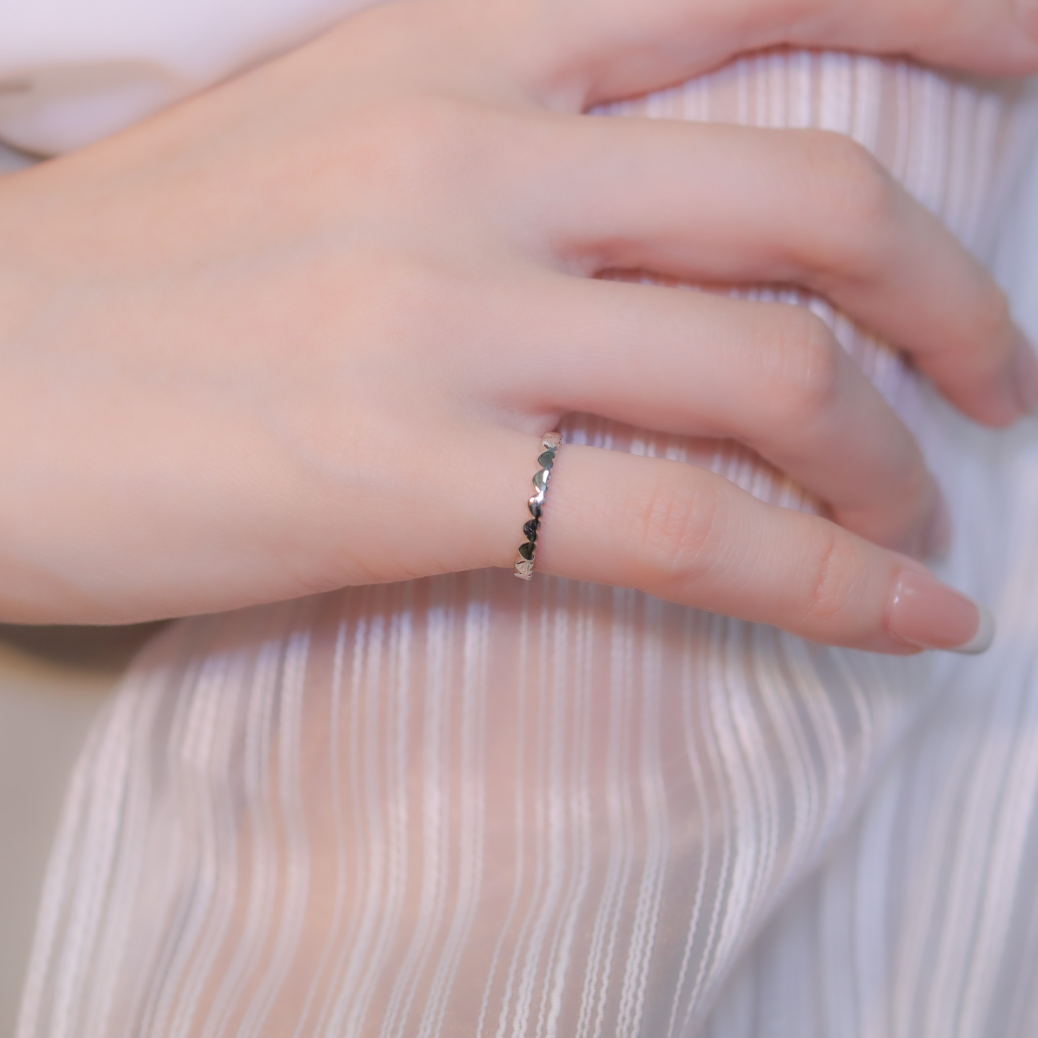 | 925純銀・白金 | 心意滿滿尾戒 | RI0645 |