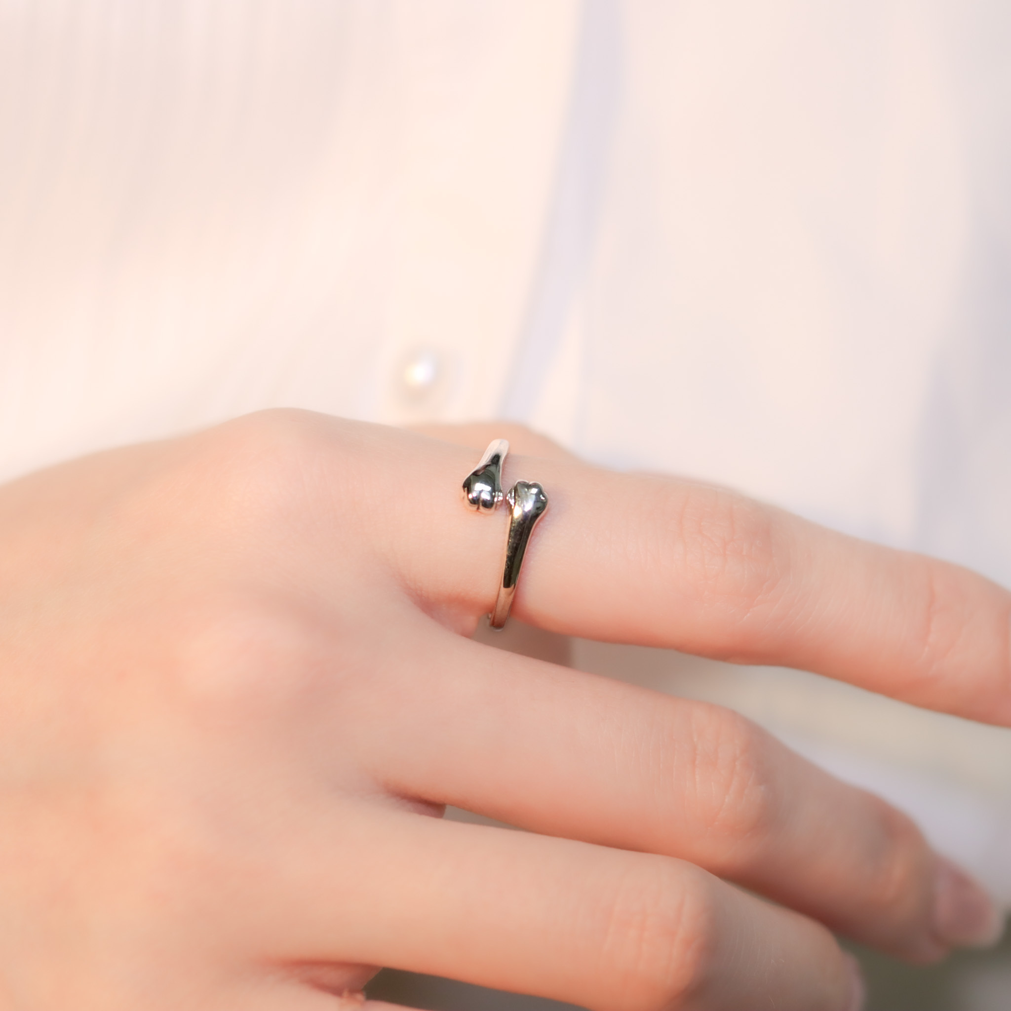 | 925純銀 | 來自貓咪的擁抱戒指 | RI0669 |