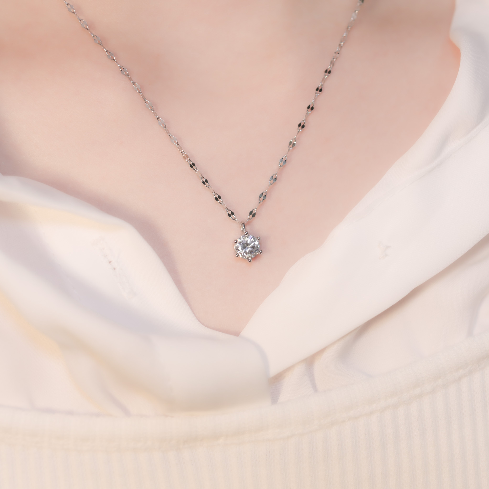 | 925 Silver・White Gold | Starlit Necklace | NE1122 |