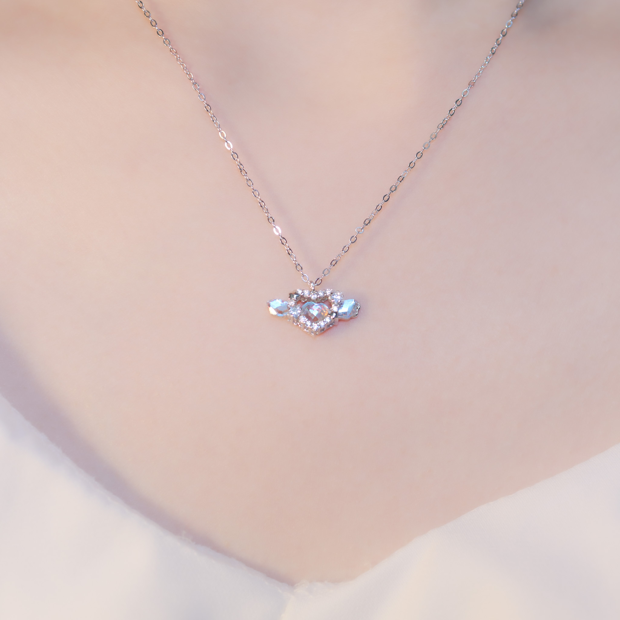 | 925純銀・ 琉璃 | 愛意翅膀項鍊 | NE1115 |