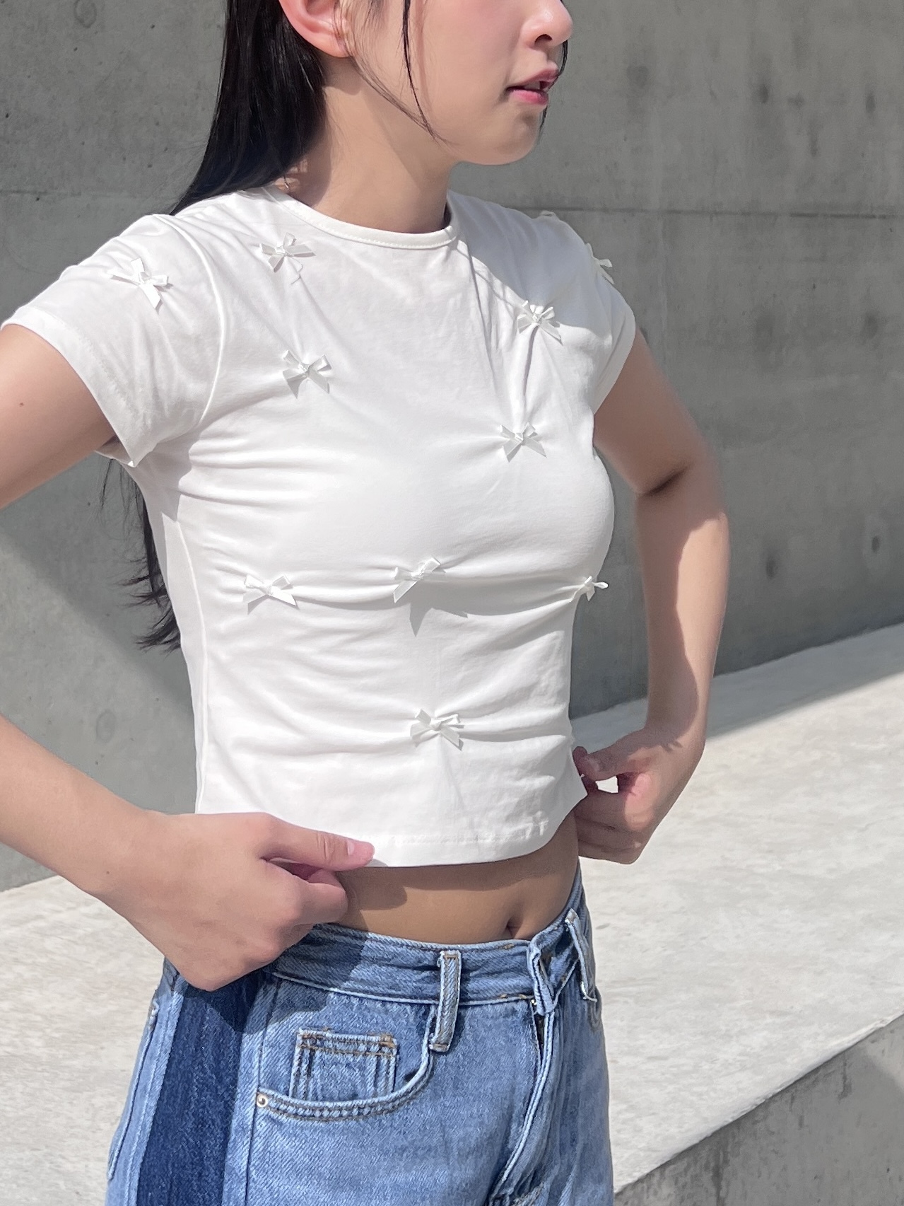 🎀人人可carry的蝴蝶結Basic Tee 〈兩色入〉