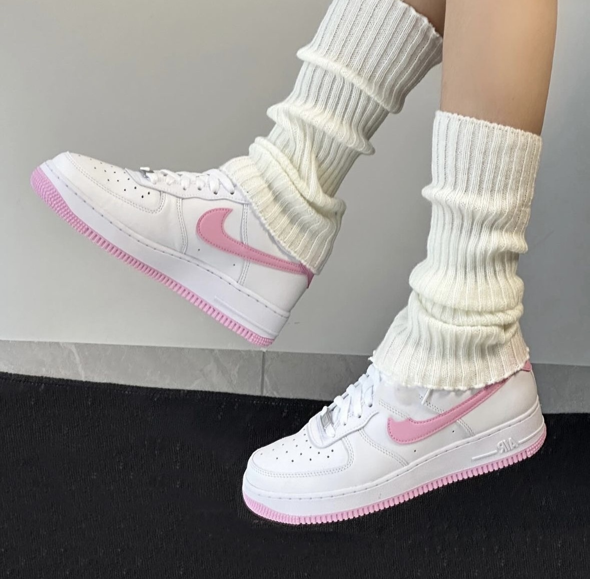 Nike Air Force 1 AF1 白粉色 嫩粉色 皮革 男女款 FJ4146-101/預購