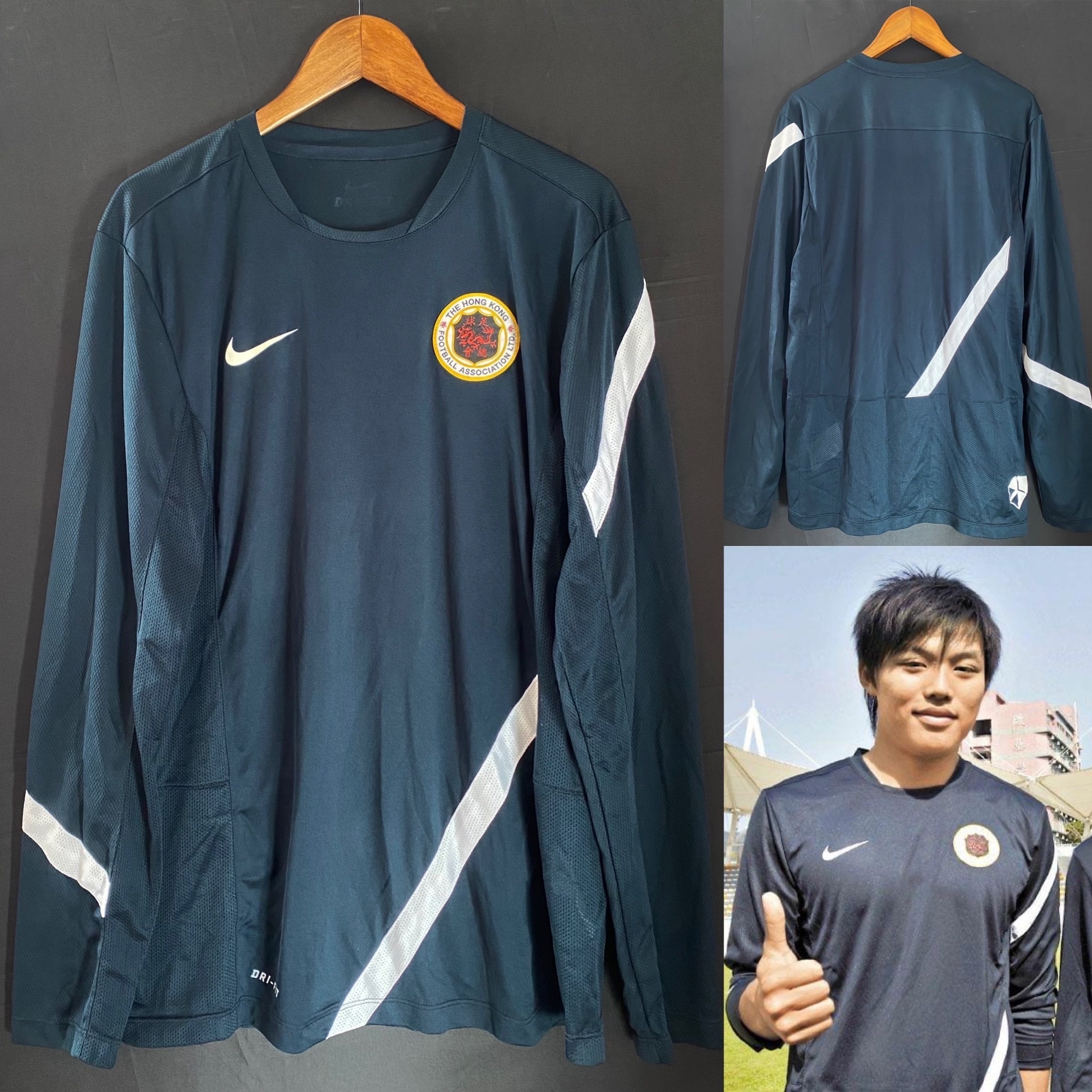 Hong Kong Football Team Nike match worn training shirt