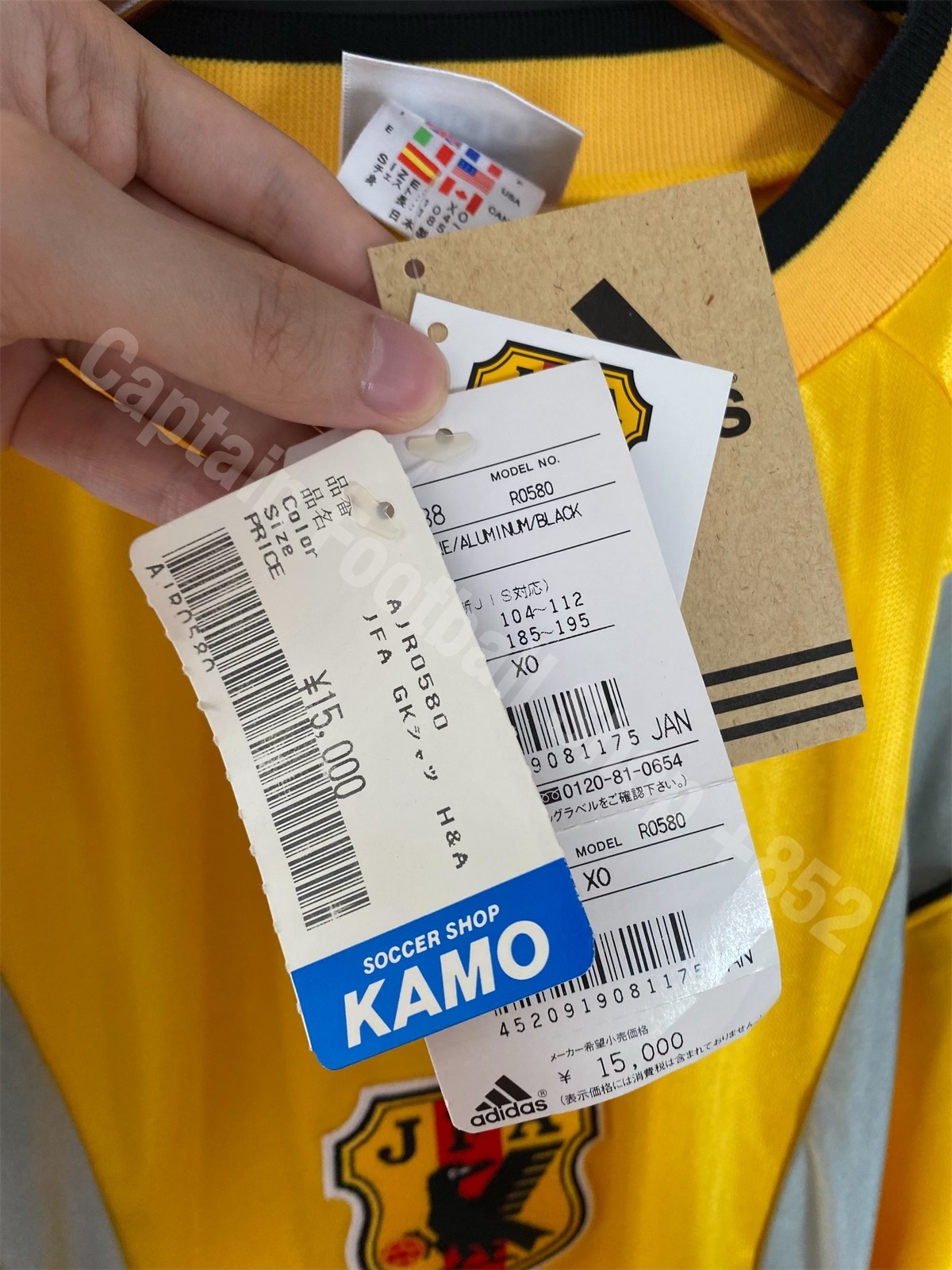 Japan 2000 Adidas Goalkeeper player issue shirt Japan 2000 Adidas Goalkeeper player issue shirt