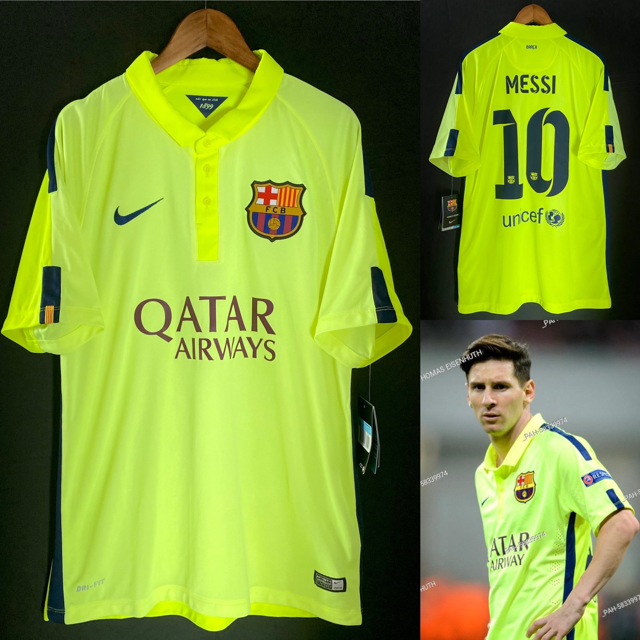 (全新有牌) 巴塞隆拿 2014-2015 Nike二客球衣 #10 MESSI