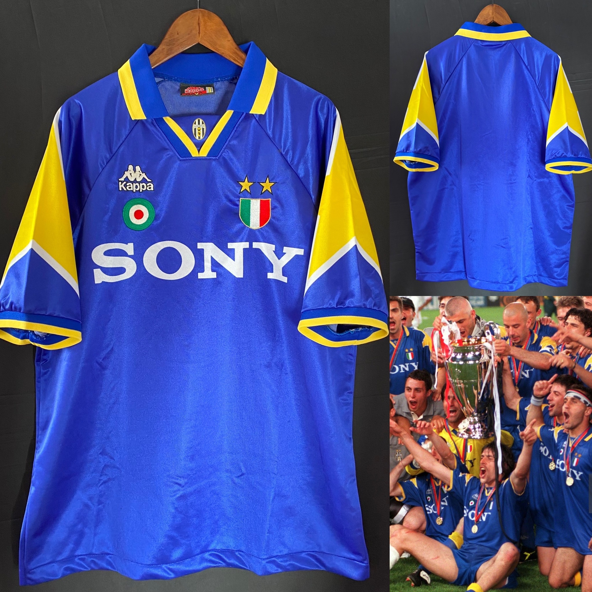 Juventus 1995-1996 UEFA Champions League Kappa Away Shirt